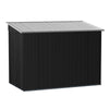 8.5x4ft Anthracite Metal Garden Shed Storage Pent Roof Small Shed Acrylic Window