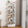 Tall Bookcase Shelf Free Standing Storage Shelving Units Open Wood Bookshelf