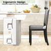 Armless Kitchen Chairs Upholstered Dining Chairs Set of 2-Gray