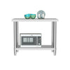 Stainless Steel Kitchen Commercial Prep Table Overshelf Catering Worktop Bench