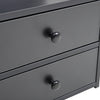 Bedside Cabinet with 2 Drawer Space Save Nightstand Table And Open Storage Shelf