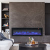Electric 40inch Insert/Wall Mounted LED Fireplace Wall Inset Into Fire Freestand