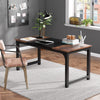 Computer Desk Office Work Desk, PC Laptop Table Workstation Dining Desk 2 Person