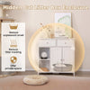 Chic Cat Litter Box Enclosure Hidden Cat Washroom Side Cabinet w/ 2 Drawers