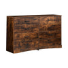 Double Dresser with 8 Drawers Bedroom Storage Sleek & Spacious Design Brown