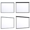 Pull Down Manual Projector Screen Ceiling Wall Mount 4:3/ 16:9 Home Office Movie