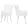 Bedroom Fluffy Plush Side Chair White Shaggy Makeup Seat Stool Dressing Table uk
