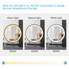 Round Hollywood Vanity Mirror With LED Touch 3 Lights Dressing Table Make-up