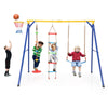 300 kg Heavy Duty Swing Set Backyard 4-in-1 Kids Swing Set Outdoor Playset