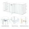 5 Panel Fireplace Fence Baby Pet Safety Gate Playpen Adjustable Room Divider