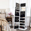 3-in-1 Jewelry Cabinet Full-Length Mirrored Jewelry Armoire Storage Organizer