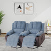 Electric Powered Lift Recliner Sofa Massage Heated Armchairs w/ Cup Holder Grey