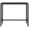 5 Piece Garden Bar Set with Cushions Poly Rattan Black vidaXL