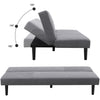 3 Seater sofa bed Sofa Couch w/ Adjustable Backrest Linen for Guest Room Grey