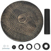 12kg Round Resin Patio Umbrella Base Heavy-duty Outdoor Umbrella Stand w/Knob