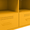 TV Cabinet Stand Unit – Mustard Yellow Cold-Rolled Steel Media Console D1F7