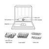 Table Top Dishwasher 8 Place Settings Freestanding - Black