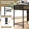 Industrial Styled Workstation Writing Table Computer Desk w/ 5 Drawers-Grey