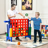 Giant 4 in a Row Game Jumbo Connect 4 Garden Games 42 Rings Basketball Hoop Blue