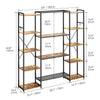 Industrial Book Shelf Bookcase Shelving Unit Display Storage Rack Living Room