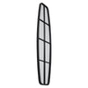 38x120CM WINDOW STYLE MIRROR LIVING ROOM DECOR HALLWAY GARDEN WALL GLASS (BLACK)