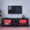 160cm High Gloss Black TV Unit Cabinet Stand with RGB LED Light Storage Drawers