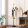 Metal Hat Coat Stand Holder Hallway 170cm Coat Rack Tree with Shelves & Hooks
