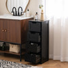 Bathroom Cabinet Floor Storage Cabinet Organizer Nightstand Side Table Black