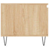 Coffee Table in Sonoma Oak - Engineered Wood Table with Metal Legs and J2K9