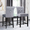 Breakfast Bar Stool Home Kitchen Pub Bar Stools wit Footrest High Backrest Chair