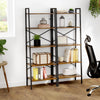 Ladder Shelf Bookcase Unit Stand 5 Tier Steel Frame Display Storage Shelving