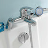 Luxury Bathroom Chrome Sink Bath Filler Tap Shower Mixer Taps with Hand Held