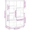 Bookcase Sonoma Oak 100x33x155.5 cm Engineered Wood