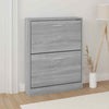 Sufrk Shoe Cabinet Grey Sonoma 59x17x81 Engineered Wood,Shoe Cabinet G2S5