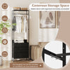 Heavy-duty Clothing Stand Dresser with Anti-toppling Devices-Black