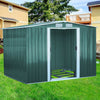 10 X 8 Garden Shed Outdoor Storage Bike Shed Tool Organizer with Sliding Door