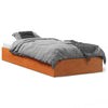 Camerina Bed Frame Wax Brown 90x200 Solid Wood Pine,Bed Frame,Bed F0K5