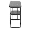 C-Shaped Sofa Side Table Coffee Laptop End Table Living Room Tea Desk with Shelf