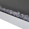 White 60'' Electric Fireplace LED Flames Inset Wall/Freestand Heater with Remote