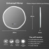Illuminat LED Bathroom Mirror with Lights Demister Touch Sensor Wall Anti-fog