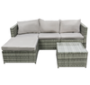 Rattan Corner Furniture Sofa L-Shaped 4 Seater Table Indoor/Outdoor Patio Garden