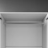 Bedroom White 2 Door 2 Drawer Wardrobe with Hanging Rail Large Storage Cupboards