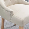 1/2/4/6 Dining Chairs Armchair High Back Linen/Velvet Upholstered Wood Legs Home