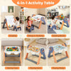 6 in-1 Multi-Activity Kids Play Table & Chair Set Foldable Toddler Art Easel Set