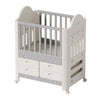 Premium Baby Toddler Cot Bed with Wheels & 4 Drawers Eco-friendly 85x62x108cm UK