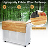 Mobile Kitchen Island Cart Rolling Kitchen Island Trolley Cupboard w/Drawers