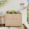 Garden Planter Box - Solid Pine Wood Flower Pot - for Patio and Balcony M4K6