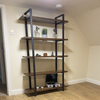 Large Industrial Bookcase Wood Vintage Heavy Duty Storage Unit Display Bookshelf