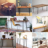 Steel Table Legs Trapezium Frame X Frame Dining Coffee Bench Desk Feet Stand DIY