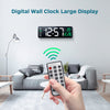LED Digital 16" Wall Clock Temperature Date Display Alarm Clock Large Home Decor